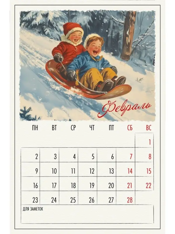 Календарь 2026 на ригеле «Винтаж» Календарь 2026 на ригеле «Винтаж»