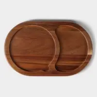 Набор для подачи сыра &laquo;Мрамор&raquo;, 2 ножа, 28&times;18.5&times;1.5 см, акация