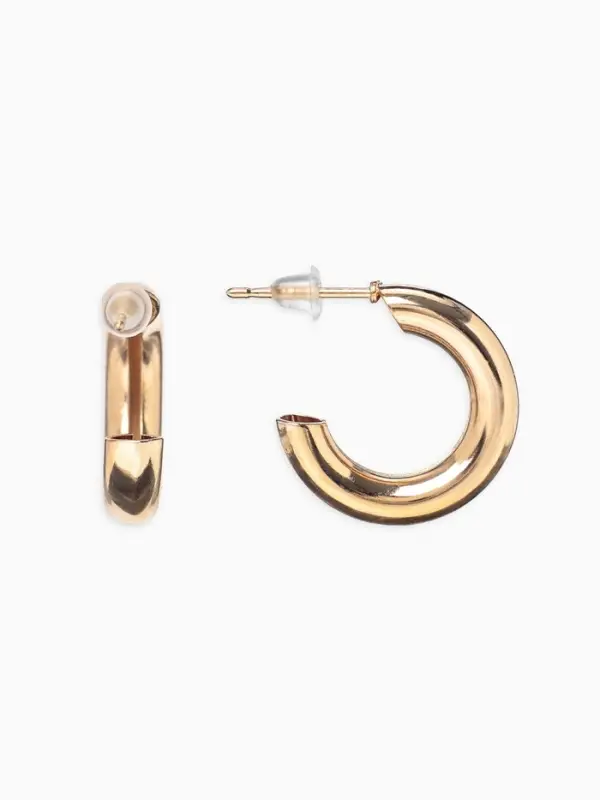 Серьги со съёмным элементом &laquo;Трансформер&raquo; два жемчужных кольца, цвет белый в золоте