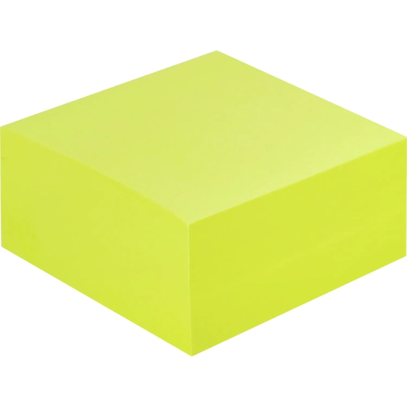 Стикеры куб 76х76, желтый неон 400 л
