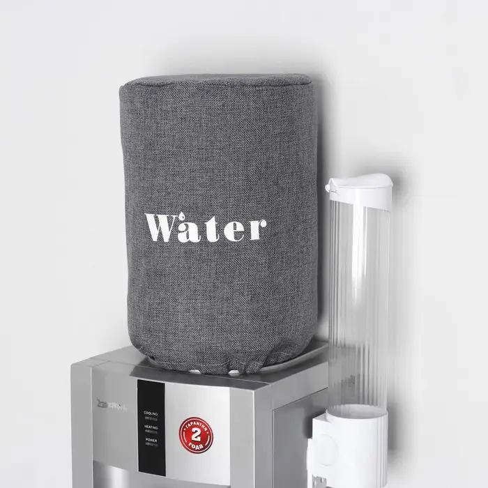 Чехол на бутыль для кулера Доляна Water, 19 л, 27&times;42&times;40 см, лён, серый
