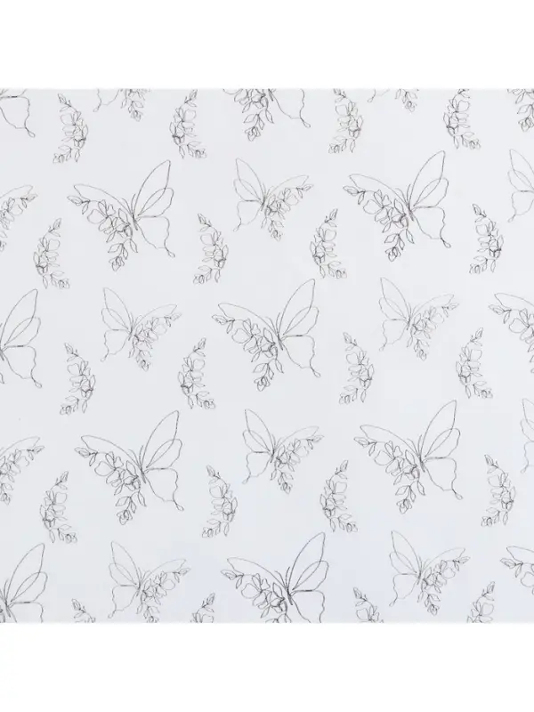 Бумага упаковочная тишью &laquo;Бабочки&raquo;, 50&times;70 см