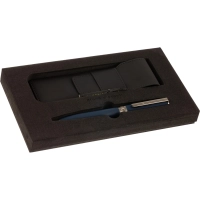 НАБОР РУЧКА BOSTON 0.7мм,син,корп.син/чехол черный, 20-0422-16