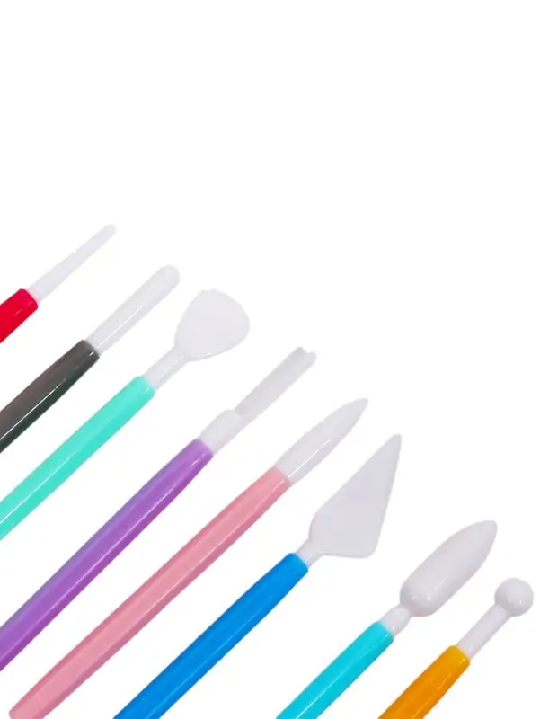 Набор стеков для лепки из глины, пластилина, пластики, 8 штук, МИКС