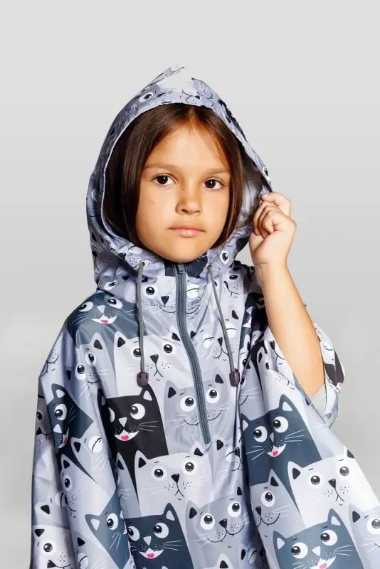 Дождевик-пончо детский AquaStop Kids на заказ, разноцветный,6-8 лет Дождевик-пончо детский AquaStop Kids на заказ, разноцветный,6-8 лет