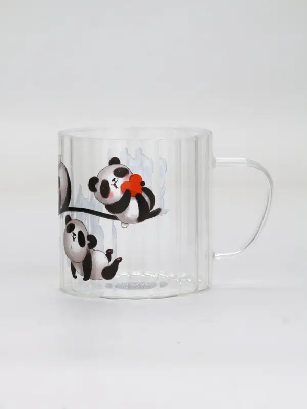 Кружка стеклянная «Панды», 650 мл