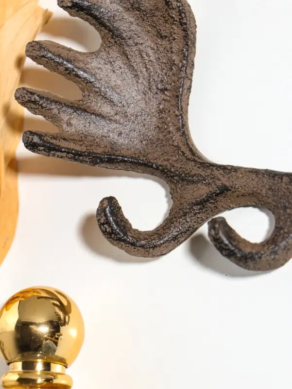 Крючки настенные &laquo;Лосиные рога&raquo;, ключница декоративная, чугун, 20&times;10.5&times;4 см