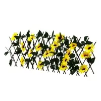 Ограждение декоративное, 35&times;120 см, &laquo;Подсолнухи&raquo;, оттенок цветков МИКС, Greengo