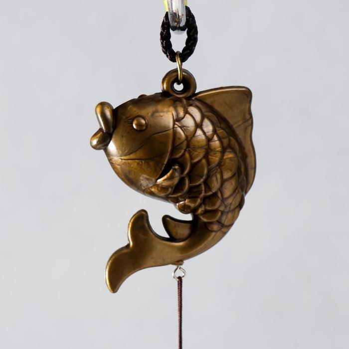 Музыка ветра металл Музыка ветра металл "Карп" 6 колокольчиков 54 см