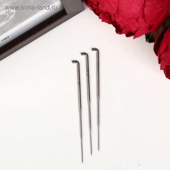 Игла для фильцев. №36 средняя звездчатая 3 Игла для фильцев. №36 средняя звездчатая 3"/78 (по 2 зубца на 4 ребрах)