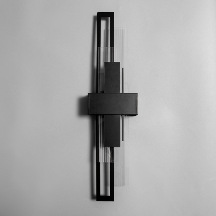 Бра "Стелс" LED 3000К черный 50х12х10см