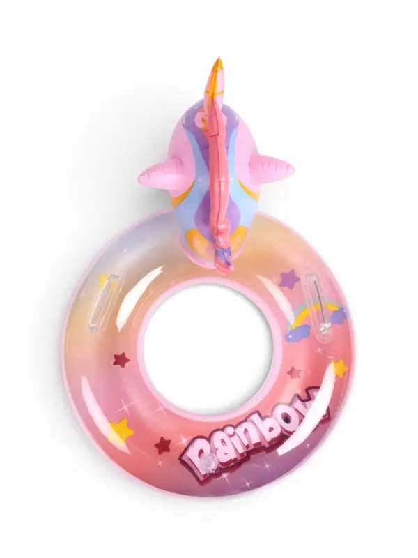 Круг для плавания &laquo;Единорог&raquo;, надувной, d=65 см, от 3 лет, с ручками, розовый