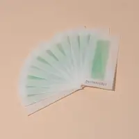 Восковые полоски для депиляции лица, 10&times;5 см, 24 шт., зелёные