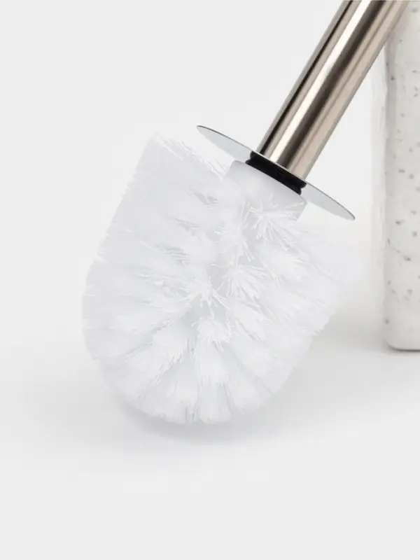 Ерш для унитаза с подставкой керамика "Крошка" белый