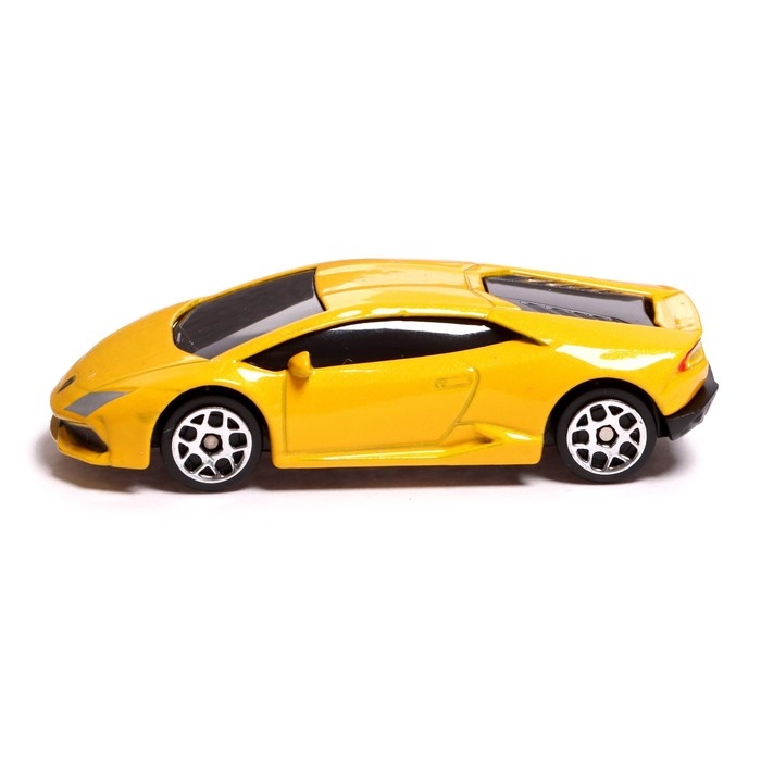 Машина металлическая LAMBORGHINI HURACAN LP610-4, 1:64, цвет жёлтый Машина металлическая LAMBORGHINI HURACAN LP610-4, 1:64, цвет жёлтый