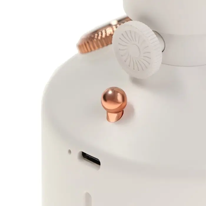 Увлажнитель воздуха &laquo;Керосинка&raquo; HM-19 ультразвуковой, 0.28 л, 1.5 Вт, 1200 мА/ч, USB, подсветка, эффект тумана, белый