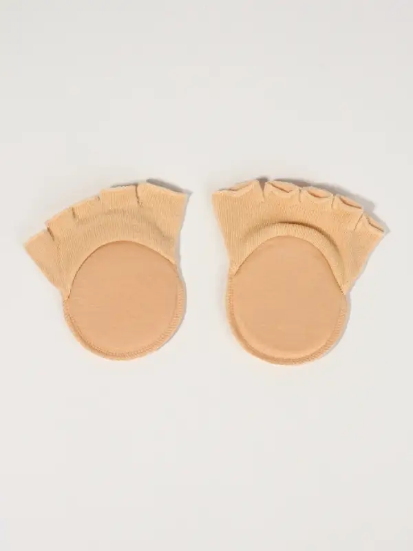 Полустельки с открытыми пальцами, 9.5 см, пара, бежевые