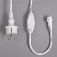 Гирлянда &laquo;Занавес&raquo; 2&times;1.5 м, IP65, УМС, белая нить каучук, 300 LED, свечение синее, 220 В