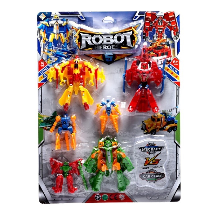 Набор роботов «Авиаботы», трансформируются, 6 штук