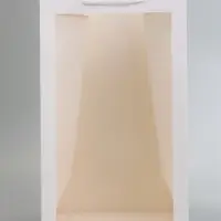 Пакет подарочный с окном, белый, 50&times;30&times;25 см