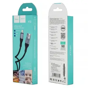 Кабель X72 HOCO USB на Lightning 1M 2.4A черный