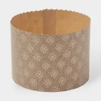 Формы для выпечки кулича бумажные &laquo;Классика&raquo;, одноразовые, набор 10 шт., 13.4&times;9.5 см, коричневые