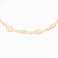 Браслет на ногу, анклет, длина 20 см, белый Браслет на ногу, анклет, длина 20 см, белый