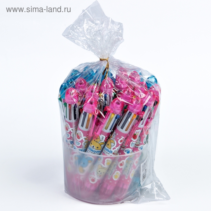 Ручка шариковая Calligrata, автоматическая, 8-ми цветная, МИКС Ручка шариковая Calligrata, автоматическая, 8-ми цветная, МИКС