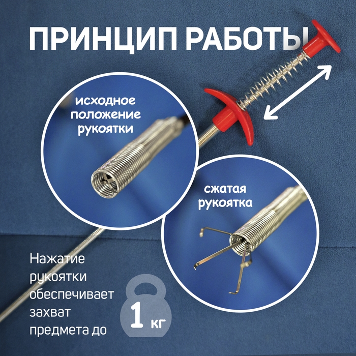 Захват гибкий ЛОМ, диаметр захвата до 35 мм, длина 3 м Захват гибкий ЛОМ, диаметр захвата до 35 мм, длина 3 м