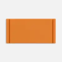 Лейбл из ПВХ Dzeta, XS, оранжевый