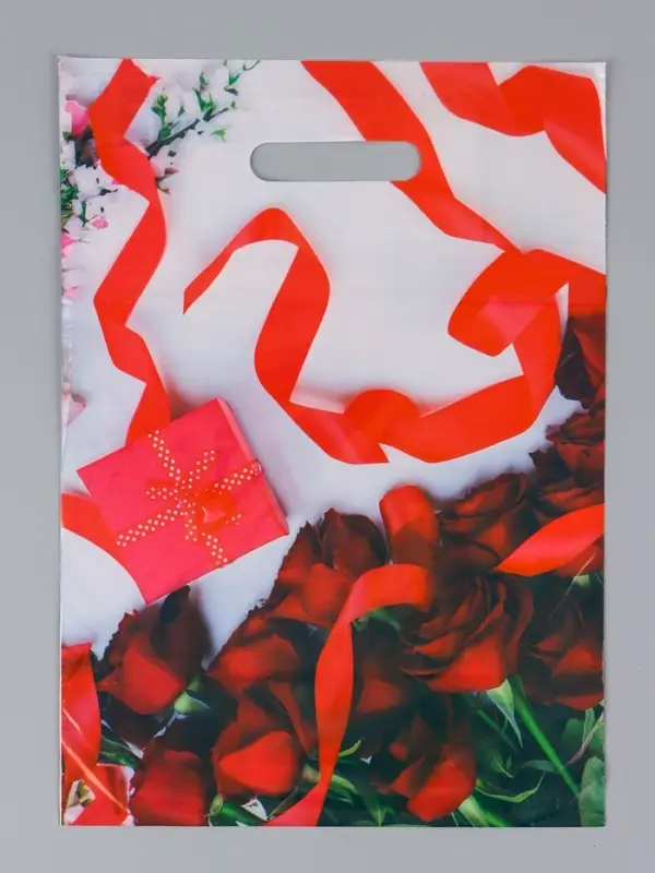 Пакет подарочный &laquo;Подарок для неё&raquo;, полиэтиленовый с вырубной ручкой, 29&times;40 см, 35 мкм