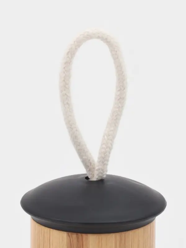 Щётка для посуды Доляна Meli, бамбуковая ручка, 7 см, чёрная