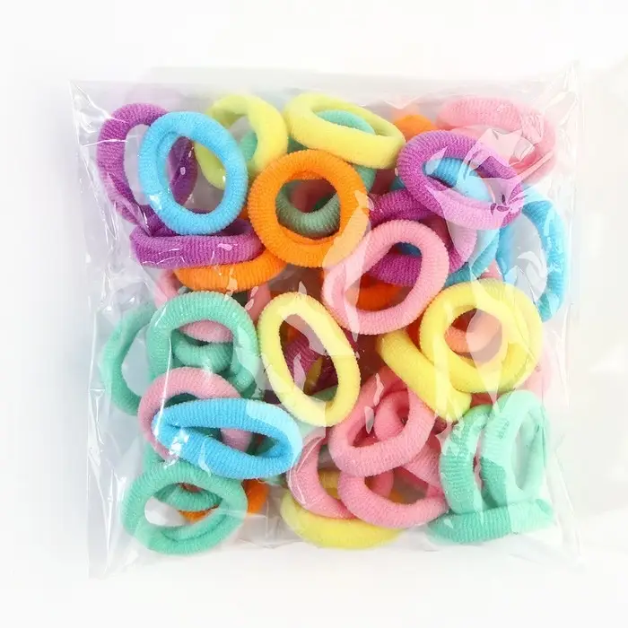 Резинки для волос в коробке «Милашка чиби», 50 шт. 2 х 2 х 0.4 см