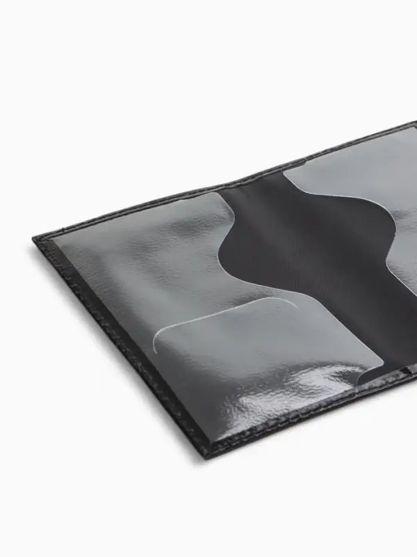 Обложка для паспорта, с гербом, чёрная