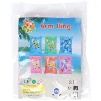 Нарукавники для плавания, размер M, цвет розовый