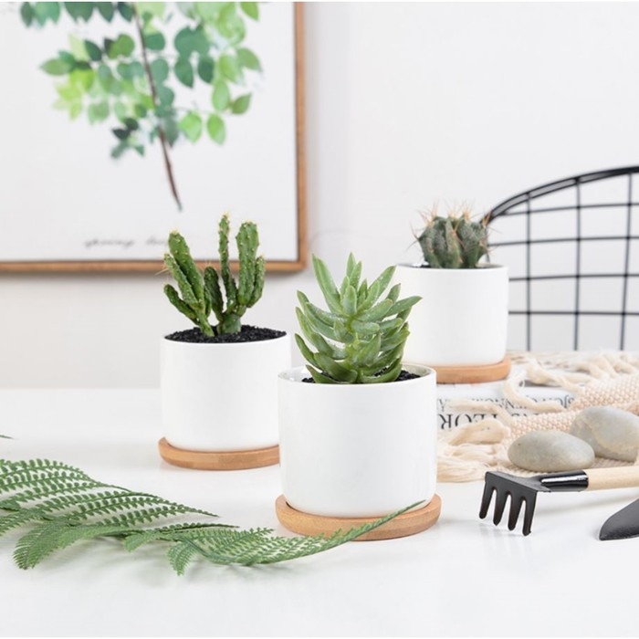 Горшок Горшок "Эко" 10х9,5см, белый