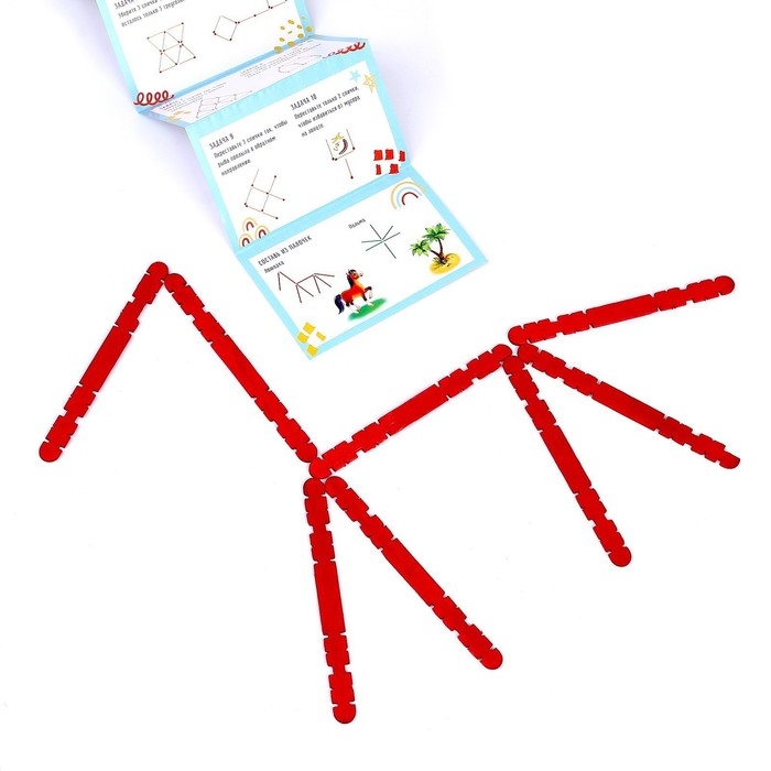 Конструктор «Повтори по образцу», цветные палочки Конструктор «Повтори по образцу», цветные палочки