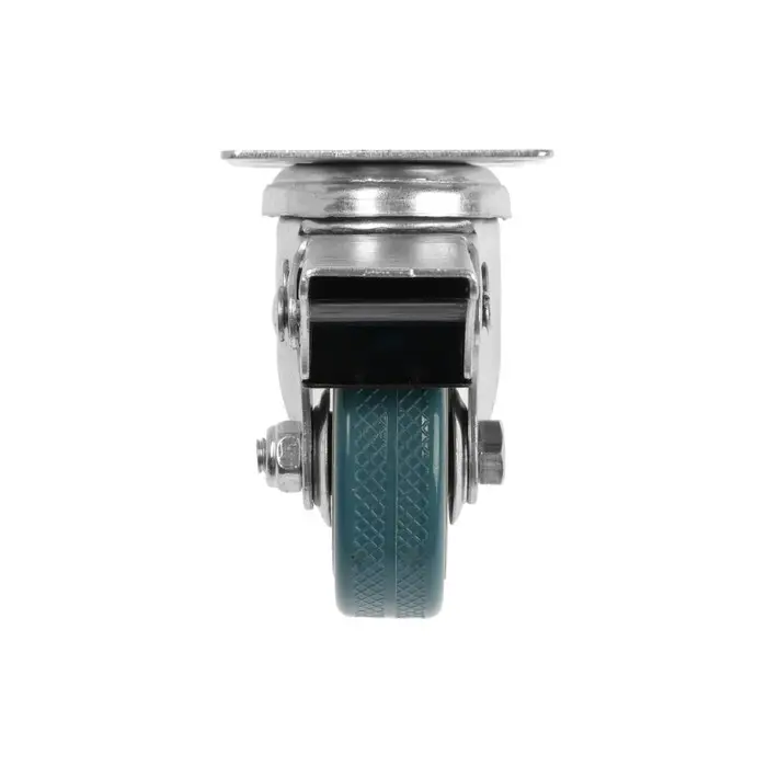 Колесо мебельное, d=50 мм, на площадке, с футоркой, с фиксатором, 4 шт. TMP