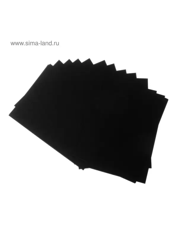 Бумага для пастели А4, deVENTE, набор 20 листов, 160 г/м&sup2;, чёрная, в пакете