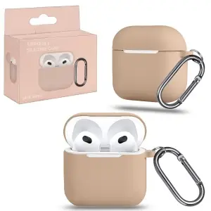 Чехол для AirPods 4 с карабином №2 Pink Sand
