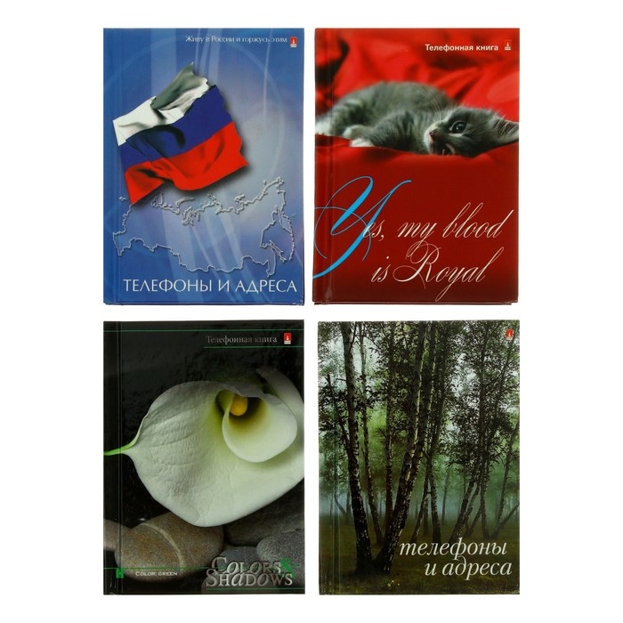 Телефонная книга А7, 48 листов, обложка ламинированный картон, блок 80 г/м2, МИКС Телефонная книга А7, 48 листов, обложка ламинированный картон, блок 80 г/м2, МИКС