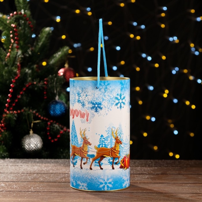 Новый год. Подарочная коробка, тубус «Тройка оленей» 120 х 220 мм (200 мм внутр. высота). Новый год. Подарочная коробка, тубус «Тройка оленей» 120 х 220 мм (200 мм внутр. высота).