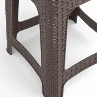 Табурет квадратный Rattan, 363&times;363&times;448 мм, пластиковый, цвет песчаная бухта