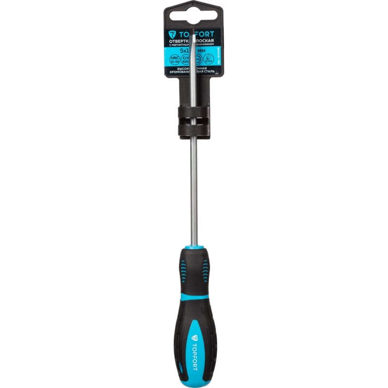 Отвертка шлицевая SL 5,5x150 Topfort (546008)