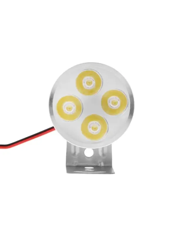 Фара светодиодная для мототехники, 4 LED, IP65, 4.5 Вт, направленный свет