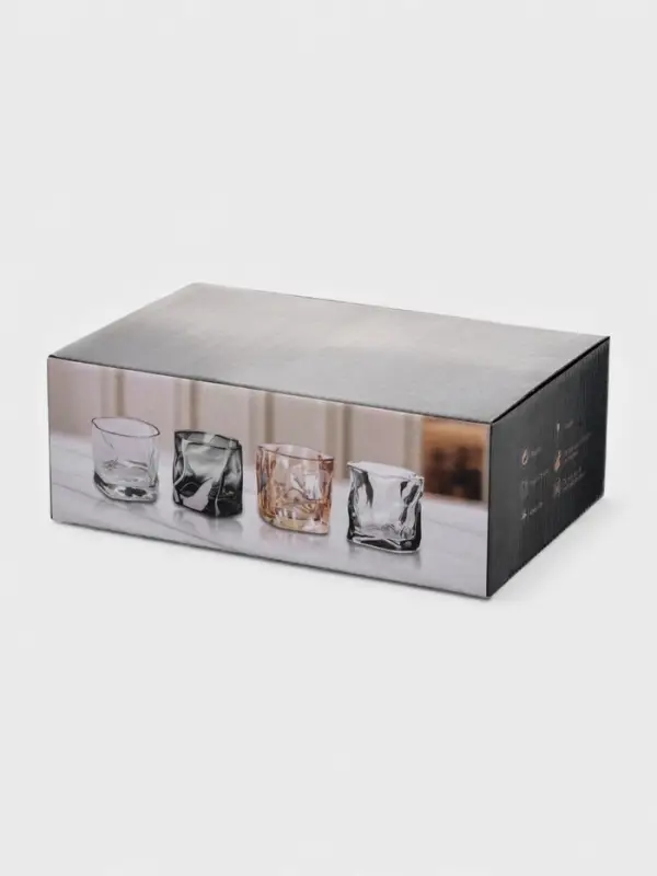 Набор стаканов Набор стаканов "IceBar.Gold" 6 шт, 250 мл, золотой обод