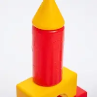 Кубики детские, пластиковые, цветные, 21 штука, 6&times;6 см