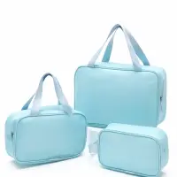 Набор косметичек 3 в 1, 29&times;10.5&times;20 см, голубые