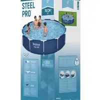 Бассейн каркасный Bestway Steel Pro 56681, 366&times;76 см, фильтр-насос, круглый