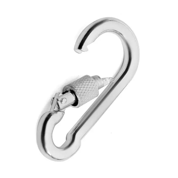 Карабин монтажный с фиксатором ТУНДРА krep, DIN5299D, 6×60 мм, оцинкованный, 1 шт. Карабин монтажный с фиксатором ТУНДРА krep, DIN5299D, 6×60 мм, оцинкованный, 1 шт.